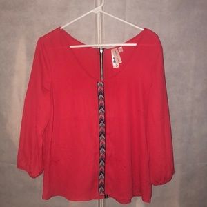 Coral Blouse